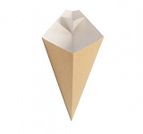 Упаковка для картошки фри конусная Eco Cone L