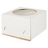 Коробка для тортов Pasticciere EB 220(240*240) с окном белый