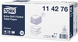 Туалетная бумага листовая Tork Premium 114276, Т3, 2-слойная, белая					