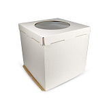 Коробка для тортов Pasticciere EB 450(300*300) с окном белый